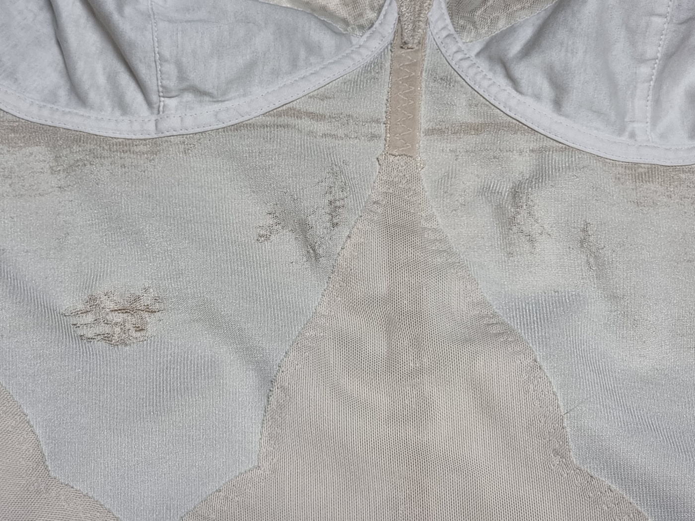 The back of the 15-year-old shapewear, still fully functional.